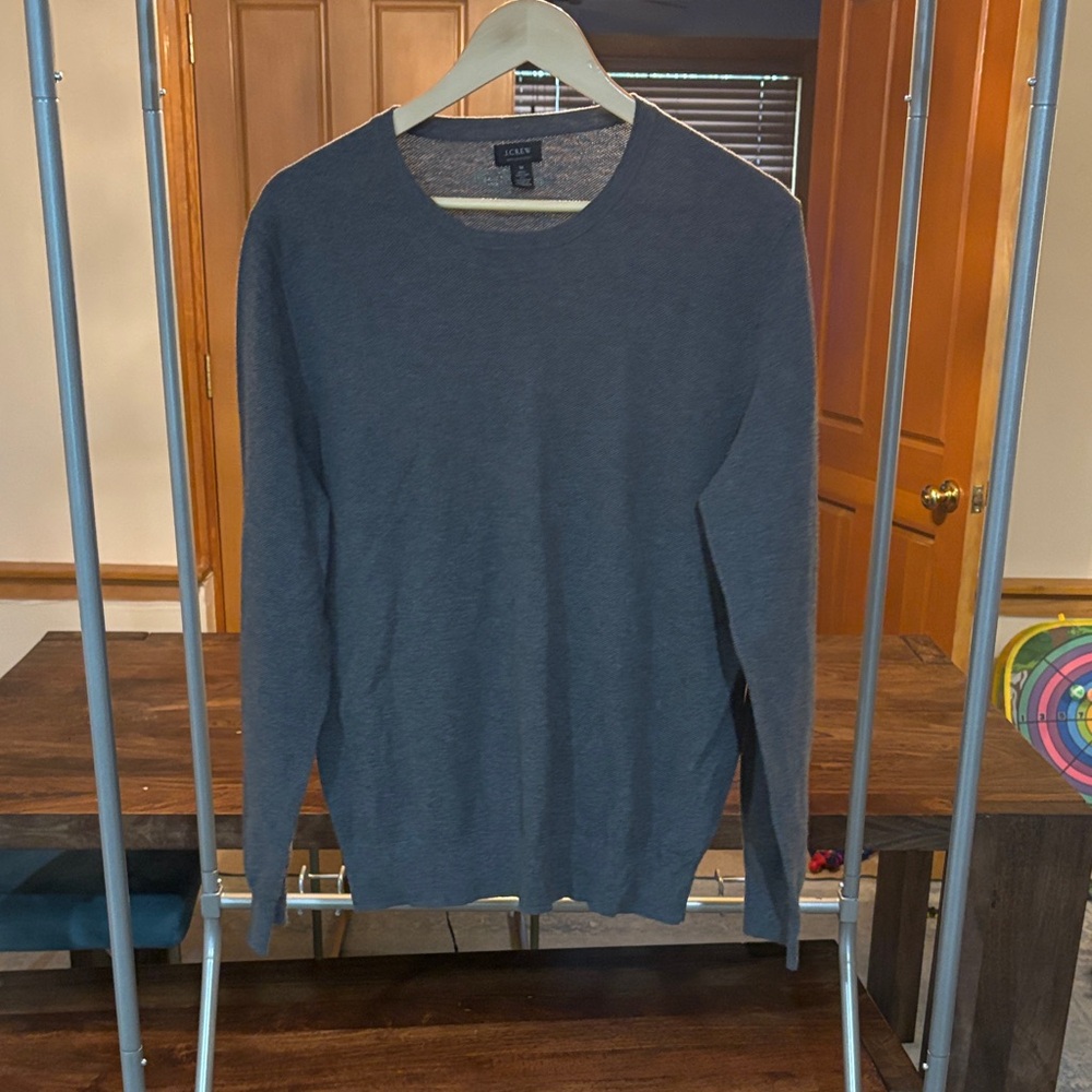 J. Crew Men's Gray Crewneck Sweater
